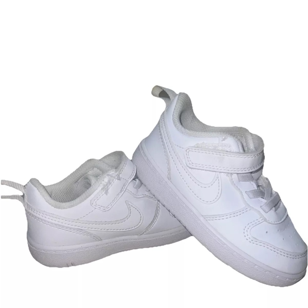 Nike court Borough low 2 triple white toddler size 8c